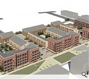 Tenemental scale flatted blocks will circle lower density town houses