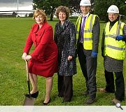 Hyslop was on hand for the official sod cutting ceremony