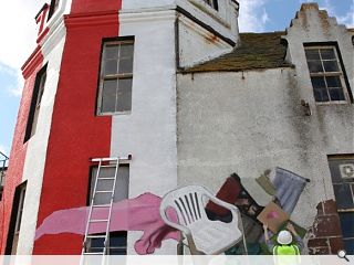 John O’Groats hotel is transformed into street art canvas