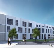 Stark white concrete cladding panels will distinguish the new office scheme