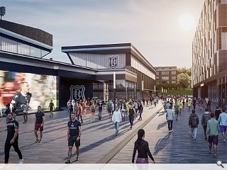 Dundee FC showcases its fan-friendly stadium ambition