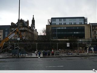 Gallowgate gap site emerges as fire damaged properties are levelled