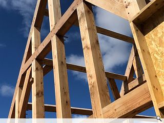 Pilot self-build Maryhill homes take shape