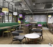 A restaurant and bar will be provided in the ground floor public area