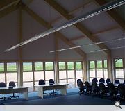 The hall offers a scenic space for training and conferences