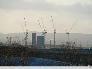 Glasgow shows signs of life with 18 construction cranes