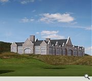 Take your pic: Aberdeen could be spared this clubhouse if the windfarm goes ahead