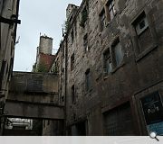 The new hotel tops out just below the Italianate-style chimney to the rear of the A-listed Clydeport Building