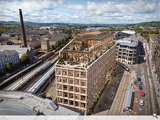 Rooftop events space elevates a speculative Haymarket office block