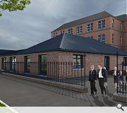 Low slung classrooms will maintain open aspects to the existing school building