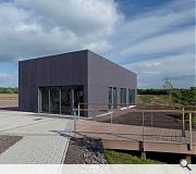 The visitor centre was delivered on the back of just four lorries