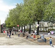 Public realm enhancements will be made to Comely Bank Road & Stockbridge