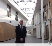 Small poses in the clinics central atrium