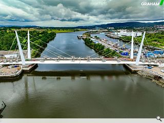 Renfrew Bridge stretches its wings