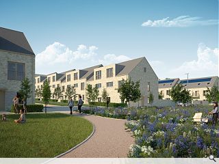 Colonies-style affordable housing takes shape at Muirhouse