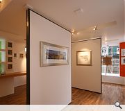 Flexibility is key with the gallery configurable as a single open space or subdividable into smaller rooms