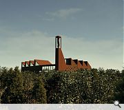 The sawtooth roof profile lends itself to the installation of solar panels