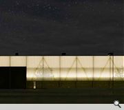 By night the facility will 'glow' with inner light