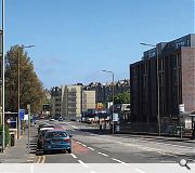 The residential block seeks to establish an urban edge to London Road