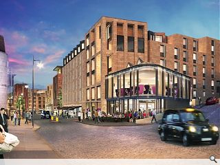 New Waverley Premier Inn hotels top out