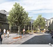 A run of mews properties will now front a rear courtyard