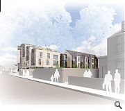 The development will rise to five storeys at the junction with Manse Road