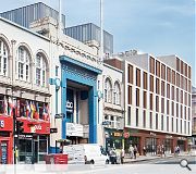 The building occupies a sensitive plot immediately south of Mackintosh's School of Art