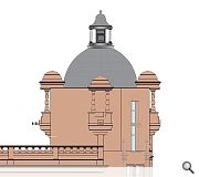 A redesigned dome and lantern is a closer match to historic records