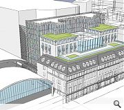 A terrace will be inserted on top of the existing mansard roof