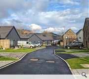 Shared surface courts are arranged off a newly formed access road