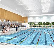 Facilities include a 25m 6 lane swimming pool, teaching/warm up pool and spectator seating 