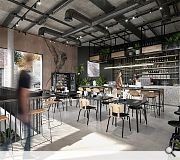 AQ public cafe will help to animate the historic courtyard