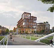 Shawfield Innovation Central will anchor the new district by the Dalmarnock Smart Bridge