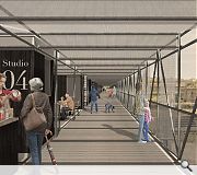 Highland Lane will be reinstated as a pier structure to accommodate workshops, training and cultural events