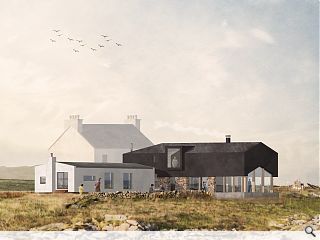 Planning won for Tiree byre & boat shed home