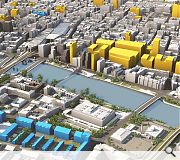 The importance of open space along the river will increase as the city centre slowly builds out