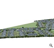 An aerial plan of the proposed scheme