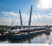 The bridge will close twice every 24 hours to permit ships to pass at high tide