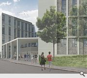 The scheme is designed to bridge the gap between the new college campus and residential area