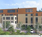 Bunching accommodation to the street will free up more open space to the rear