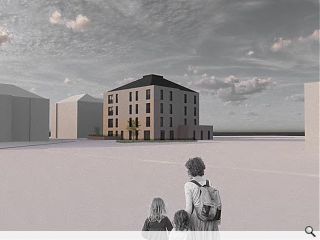 'Anchor' apartment block to round-off Dalmeny masterplan