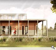 Large sliding windows will open out onto the covered verandah