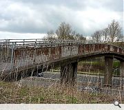 The forlorn existing footbridge has fallen into a state of disrepair