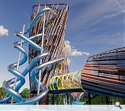 The distinctive tower has been modelled on coiled rope