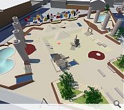  Key features of the design include swimming pool bowls, ‘china town’ banks, skateable seating and landscaping.