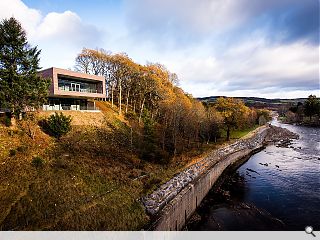 SSE powers on cantilevered Pitlochry dam visitor centre