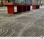 Paving incorporates embedded nautical heritage themes