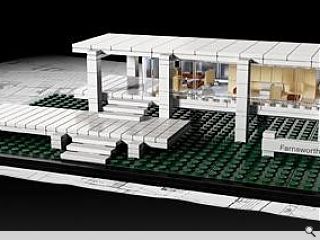 Farnsworth House given Lego makeover