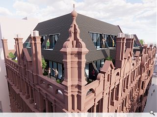 Atrium and roof terraces to rejuvenate a tired Glasgow office block