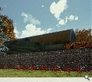 Living walls will help to marry the building with the remaining garden